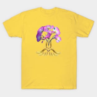 flower poth art designs. T-Shirt
